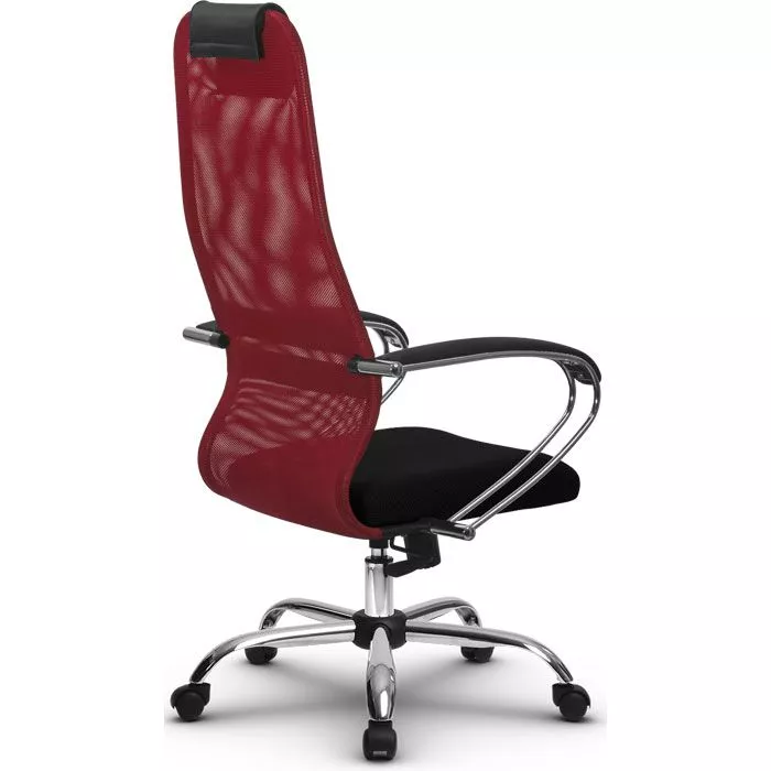 Кресло компьютерное SU-BK131-8 Ch Красный / черный