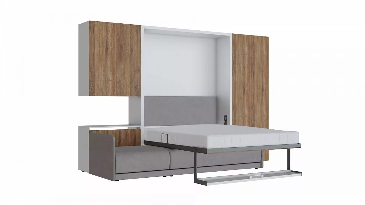 Мебель трансформер Малевич 1600 с гардеробным шкафом