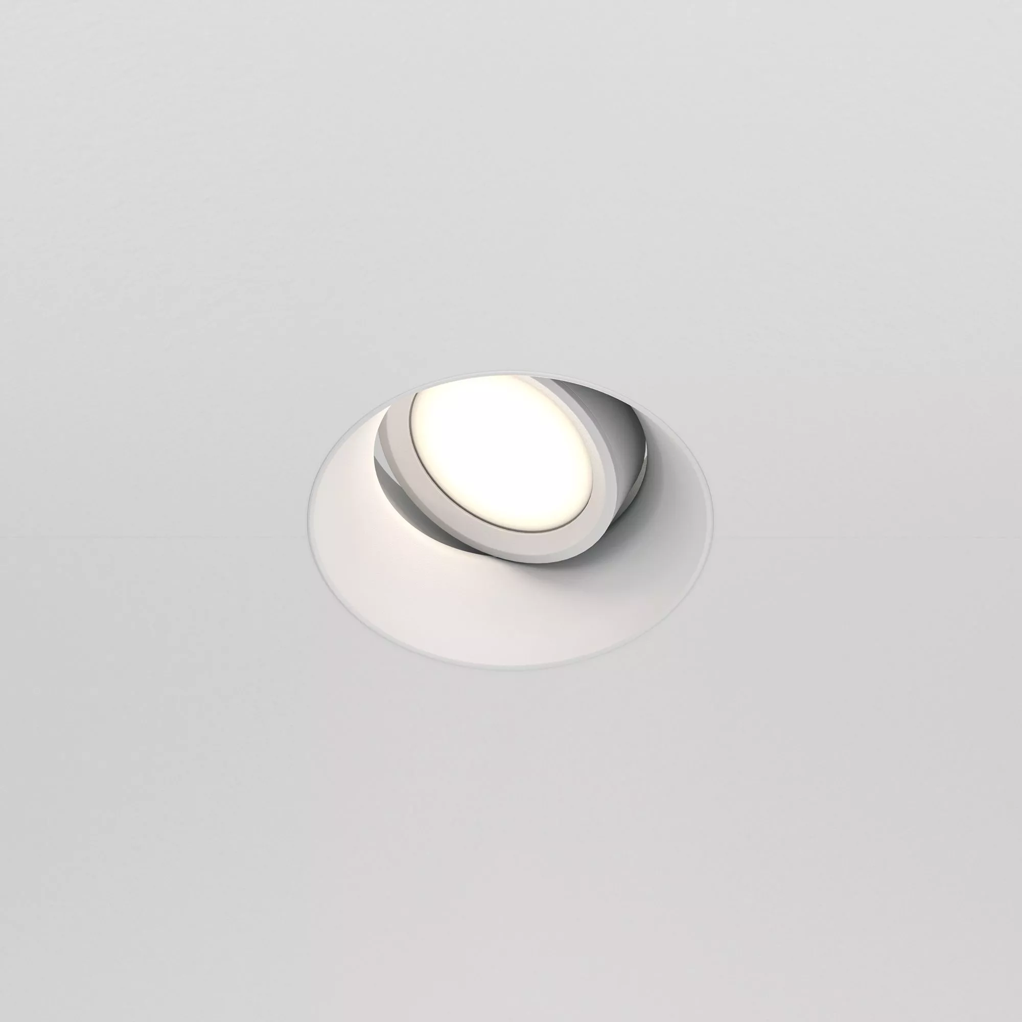 Точечный встраиваемый светильник Maytoni Dot DL042-01-RD-W