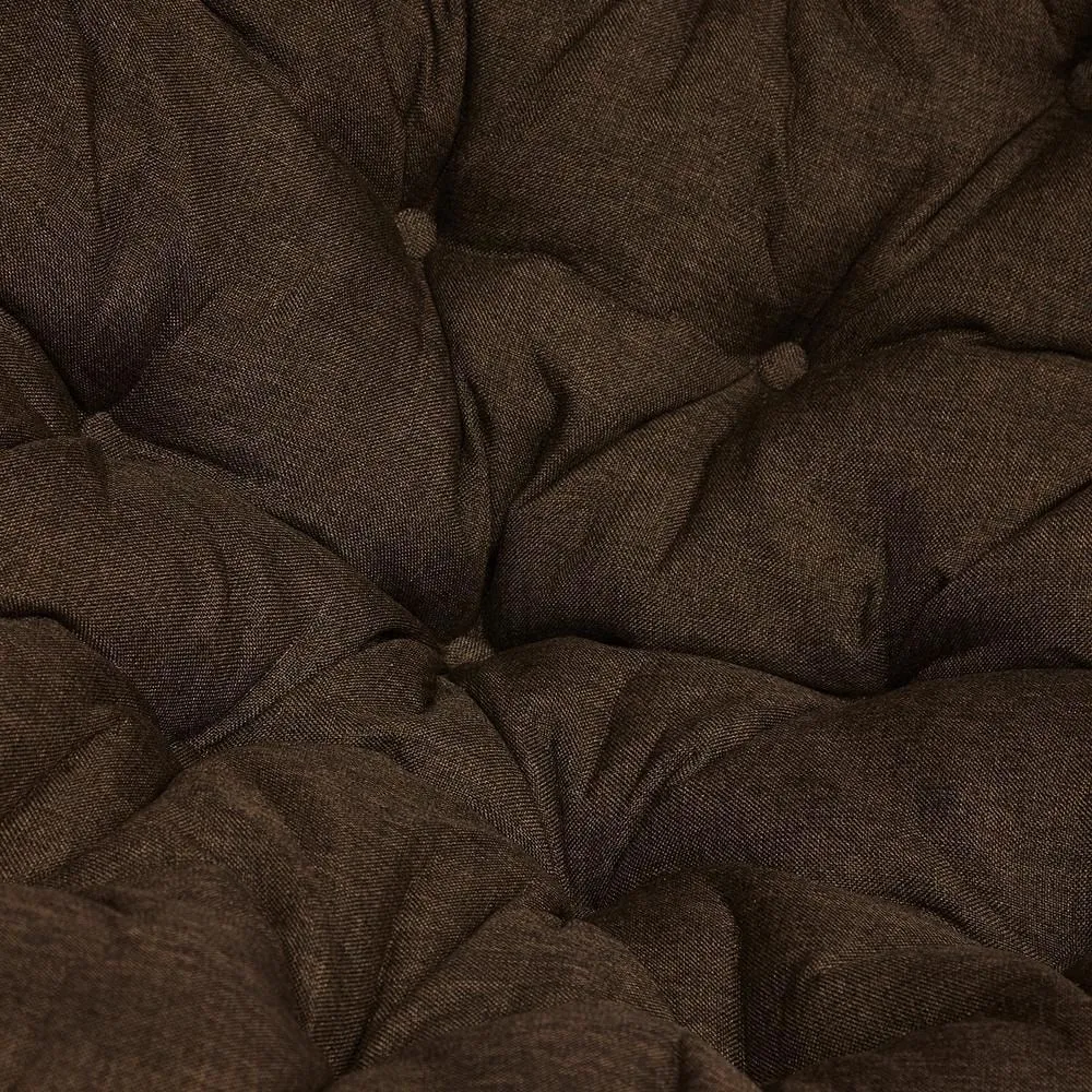 Кресло-качалка PAPASAN 23/01 W с подушкой Antique brown ткань коричневый