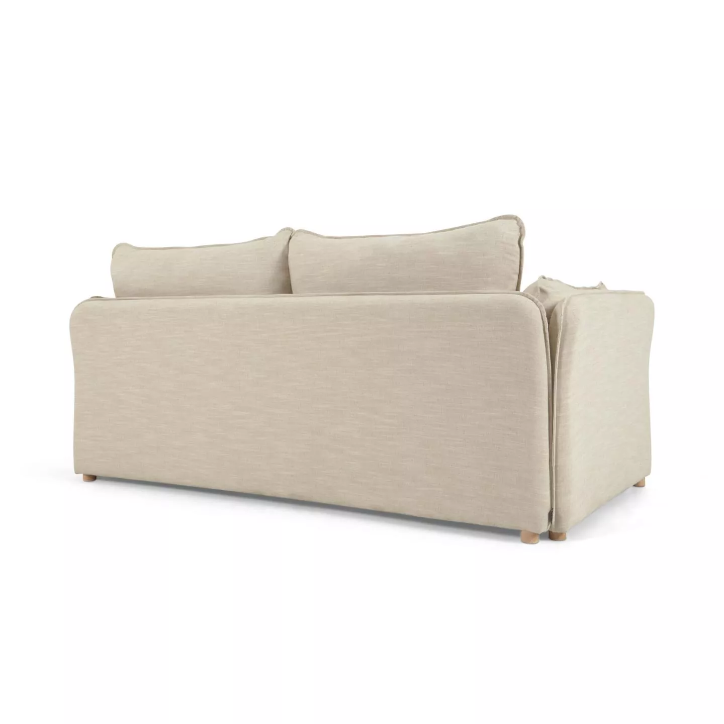 Диван-кровать La Forma Tanit белый с ножками из массива бука