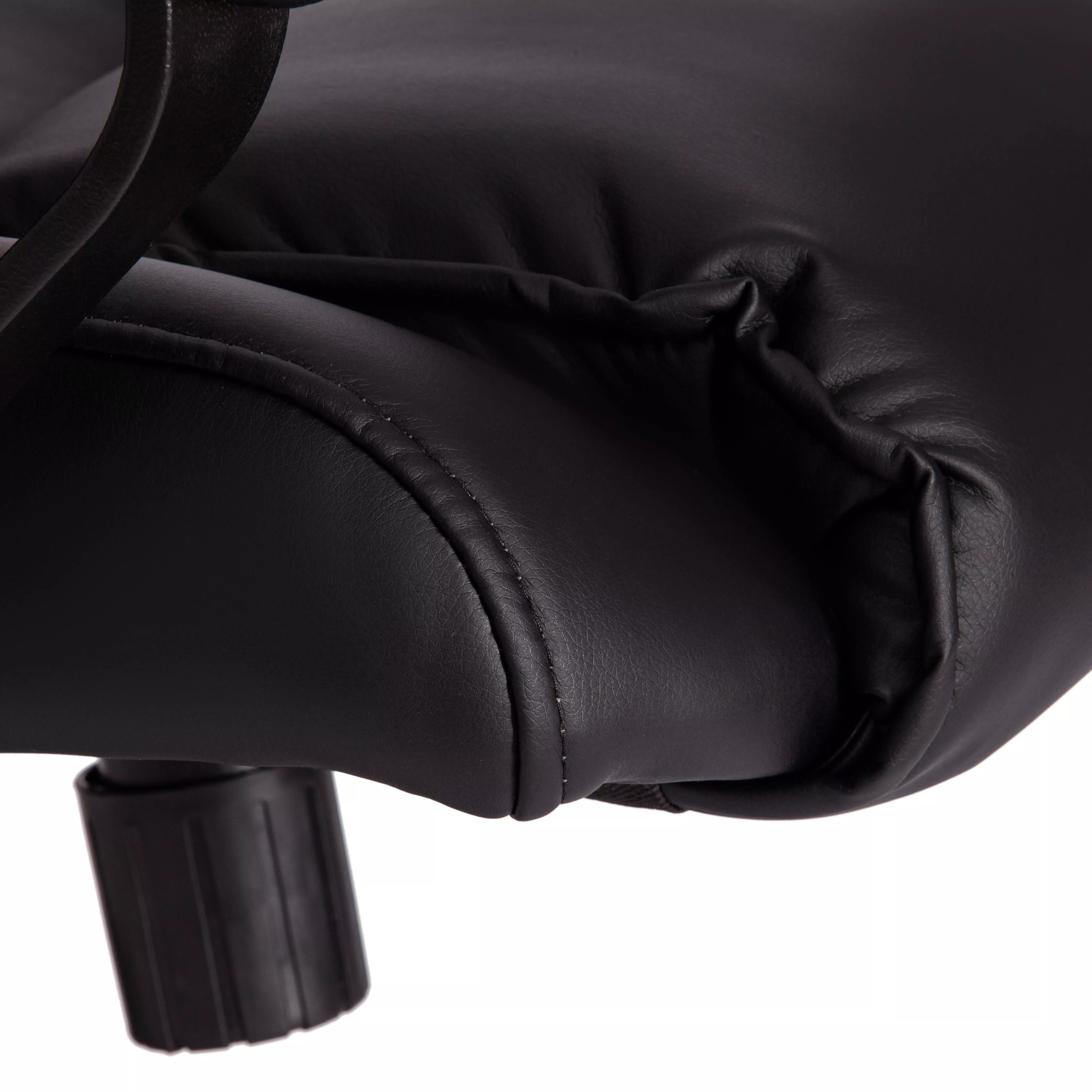 Кресло BERGAMO хром (22) экокожа черный