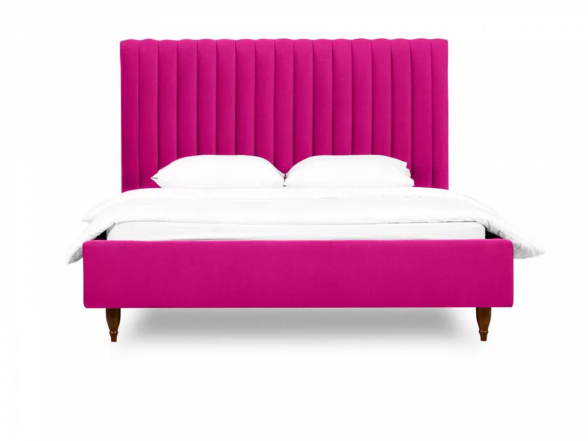 Кровать Dijon с мягким изголовьем 160х200 розовый 588170
