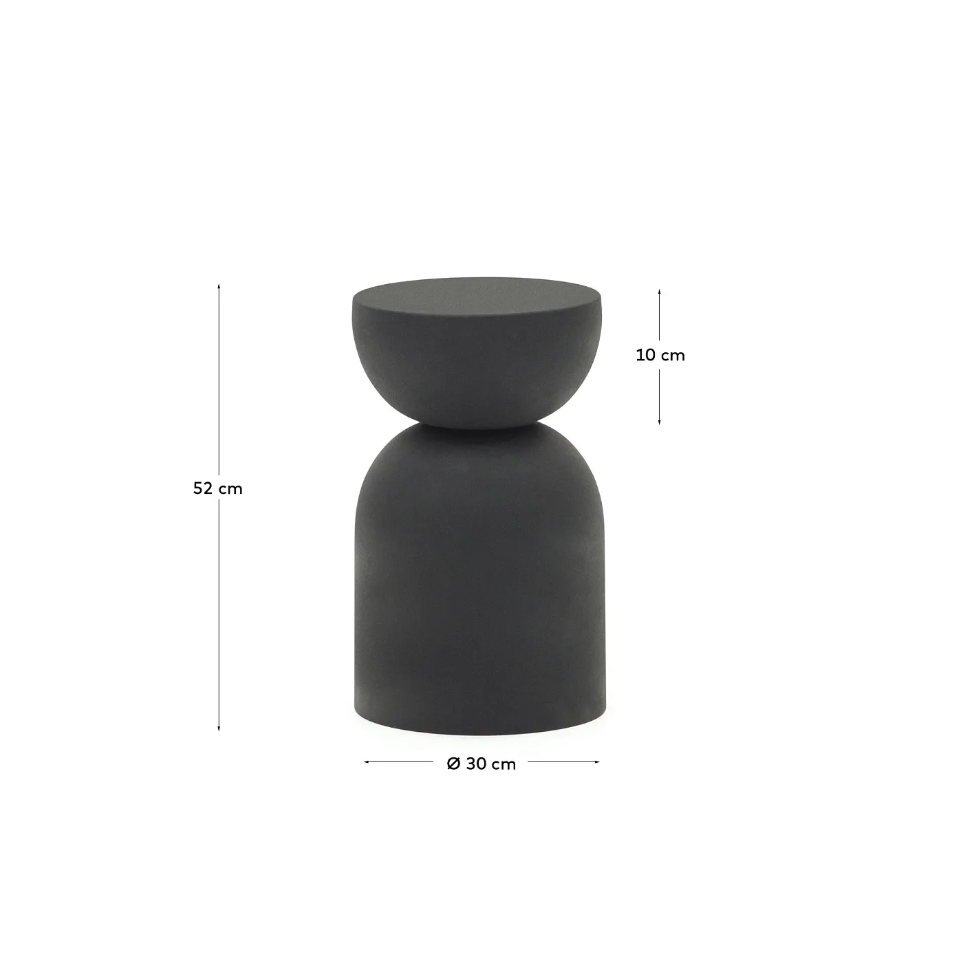 Журнальный столик La Forma Rachel металл с черной отделкой 30,5 см 157193