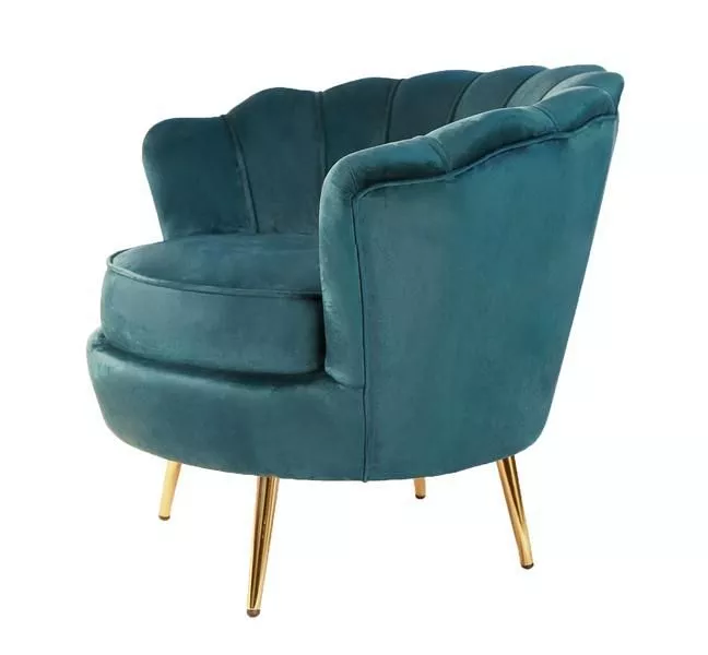 Кресло низкое Pearl Сине-зеленое