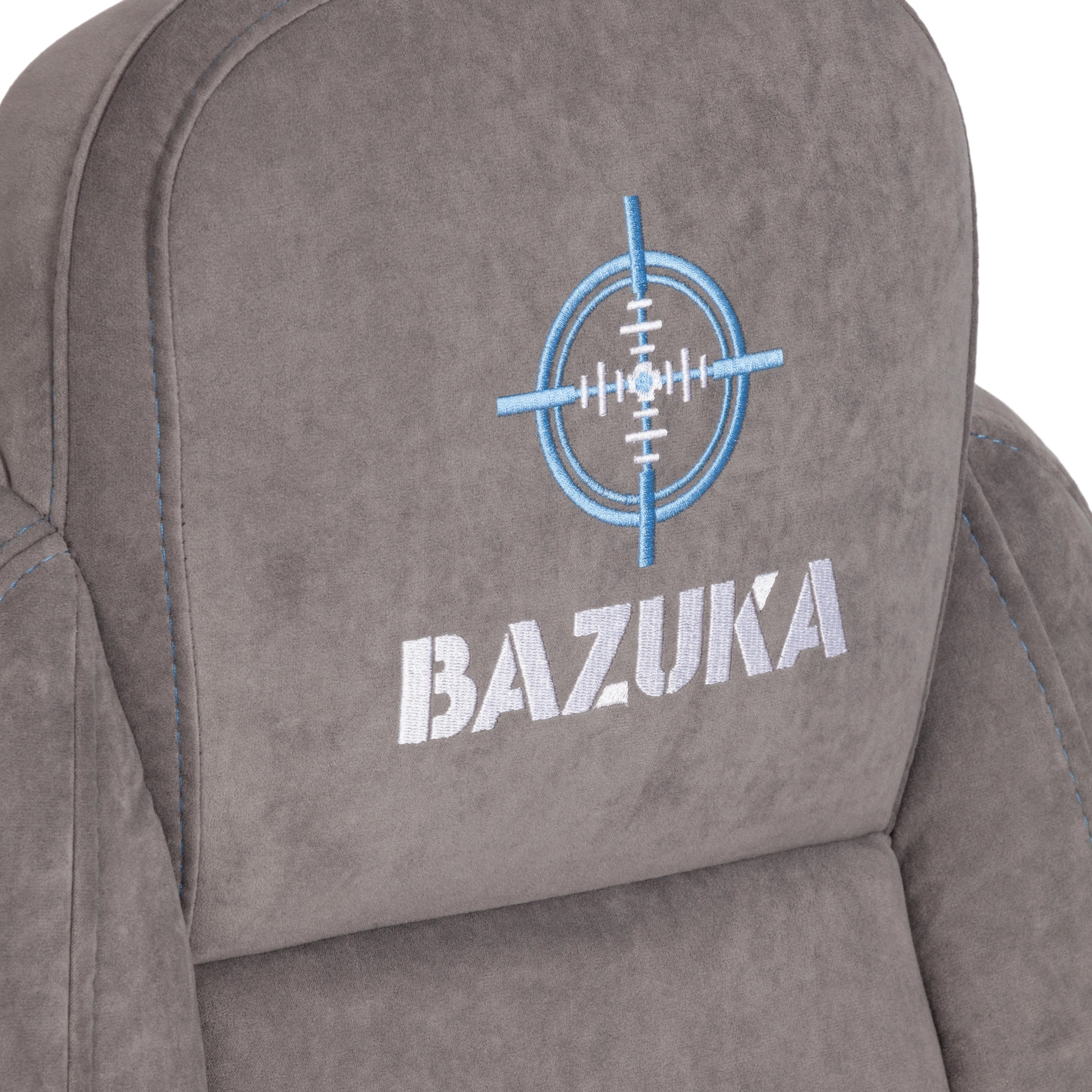 Кресло компьютерное BAZUKA флок серый