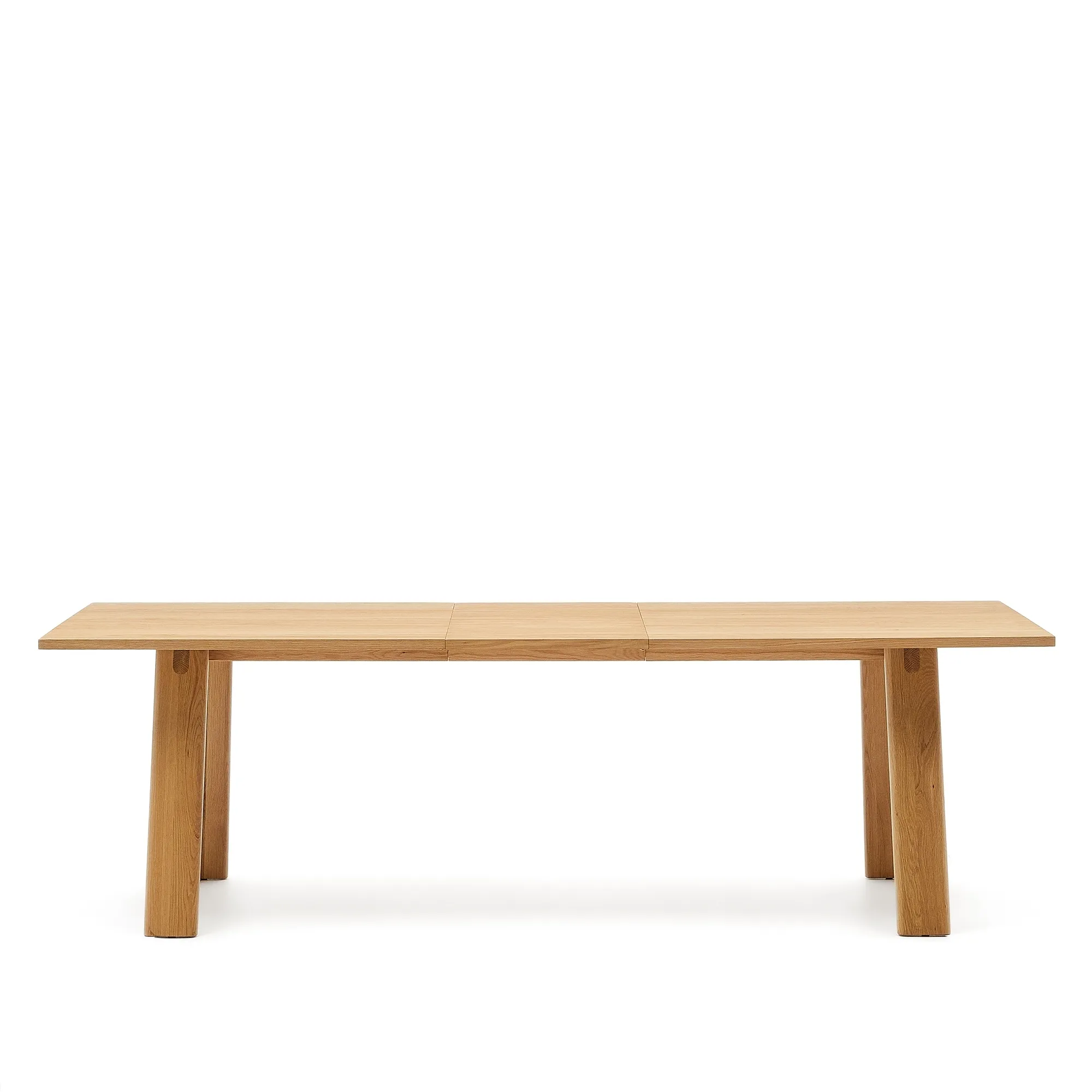 Раздвижной обеденный стол La Forma Arlen шпон дуба с натуральной отделкой 95х200-250 см 189965