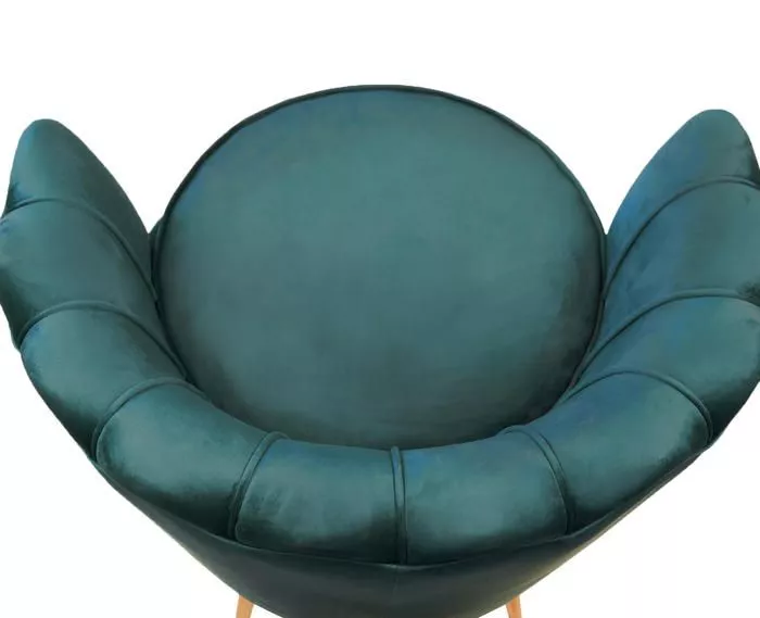 Кресло низкое Pearl Сине-зеленое