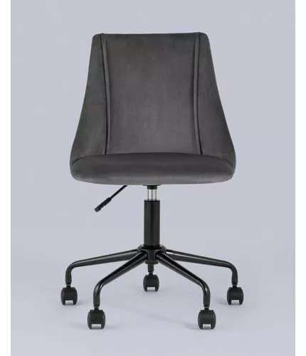 Кресло офисное Сиана велюр серый