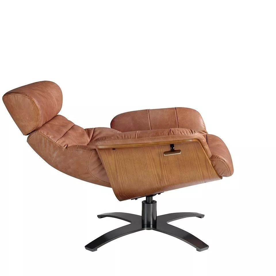 Поворотное кресло Angel Cerda A928 5083-M2831 с кожаной обивкой