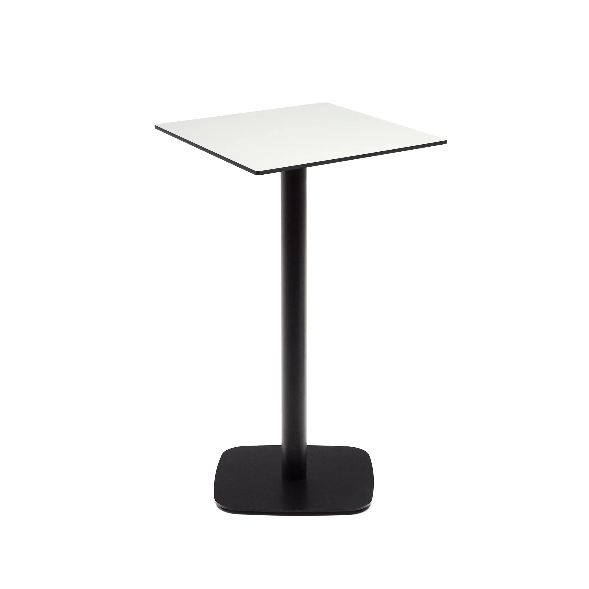 Белый уличный столик La Forma Dina на черном металлическом основании 177055