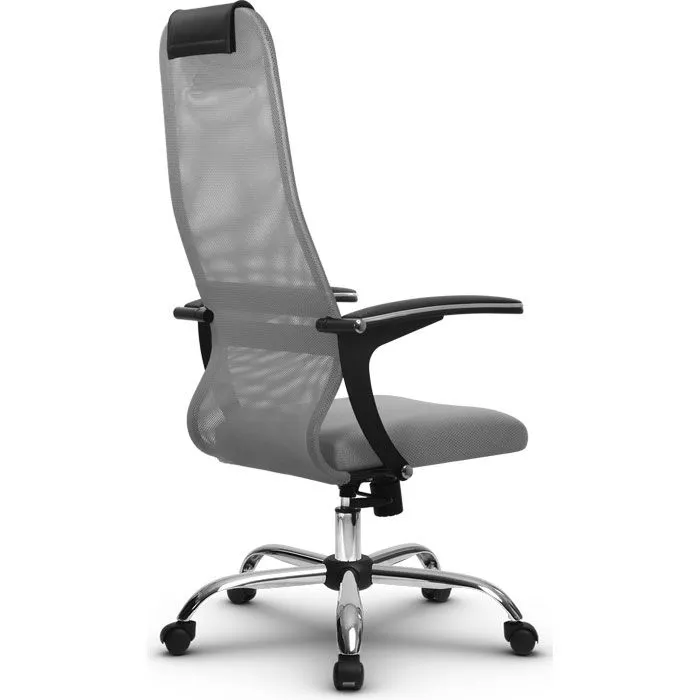Кресло компьютерное SU-BU158-8 Ch Светло-серый / светло-серый