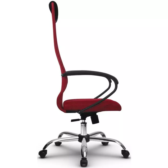 Кресло компьютерное SU-BК130-8 Ch Красный / красный