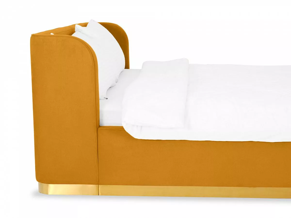 Кровать 160х200 с подъемным механизмом Vibe желтый 748490