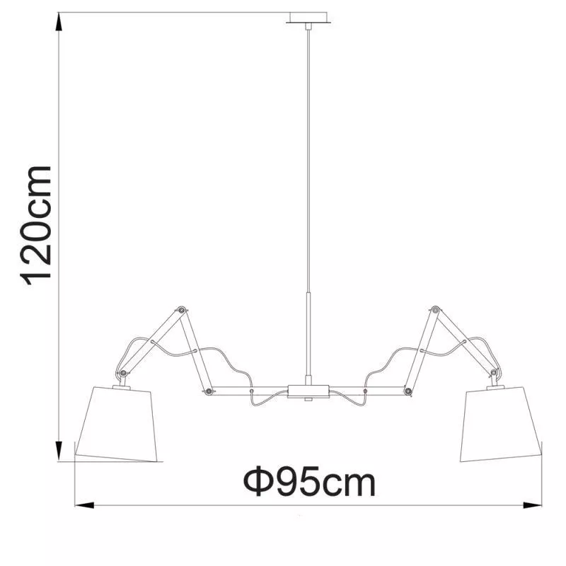 Люстра на штанге ARTE Lamp PINOCCIO A5700LM-8WH