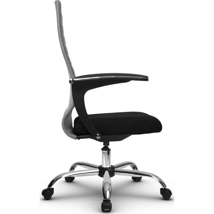 Кресло компьютерное SU-СU160-10Р Ch Светло-серый / черный