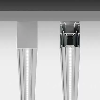 Подвесной светильник Ideal Lux Fluo Bi-Emission 1800 3000K Al