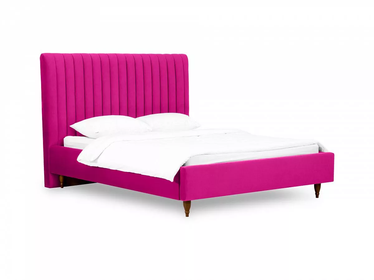 Кровать Dijon с мягким изголовьем 180х200 розовый 652384
