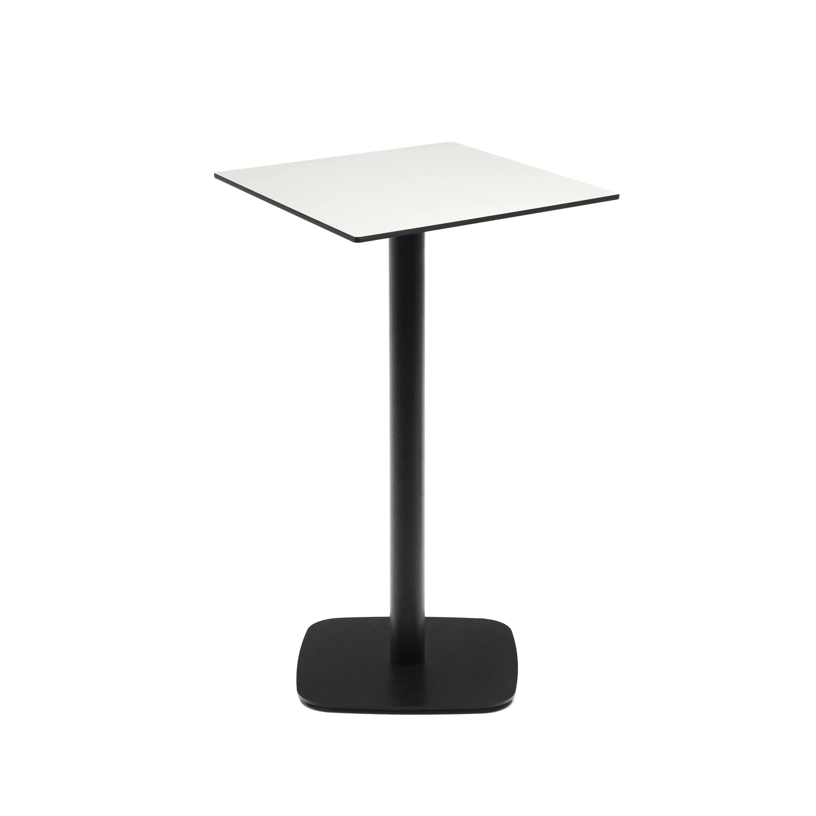 Белый уличный столик La Forma Dina на черном металлическом основании 177055