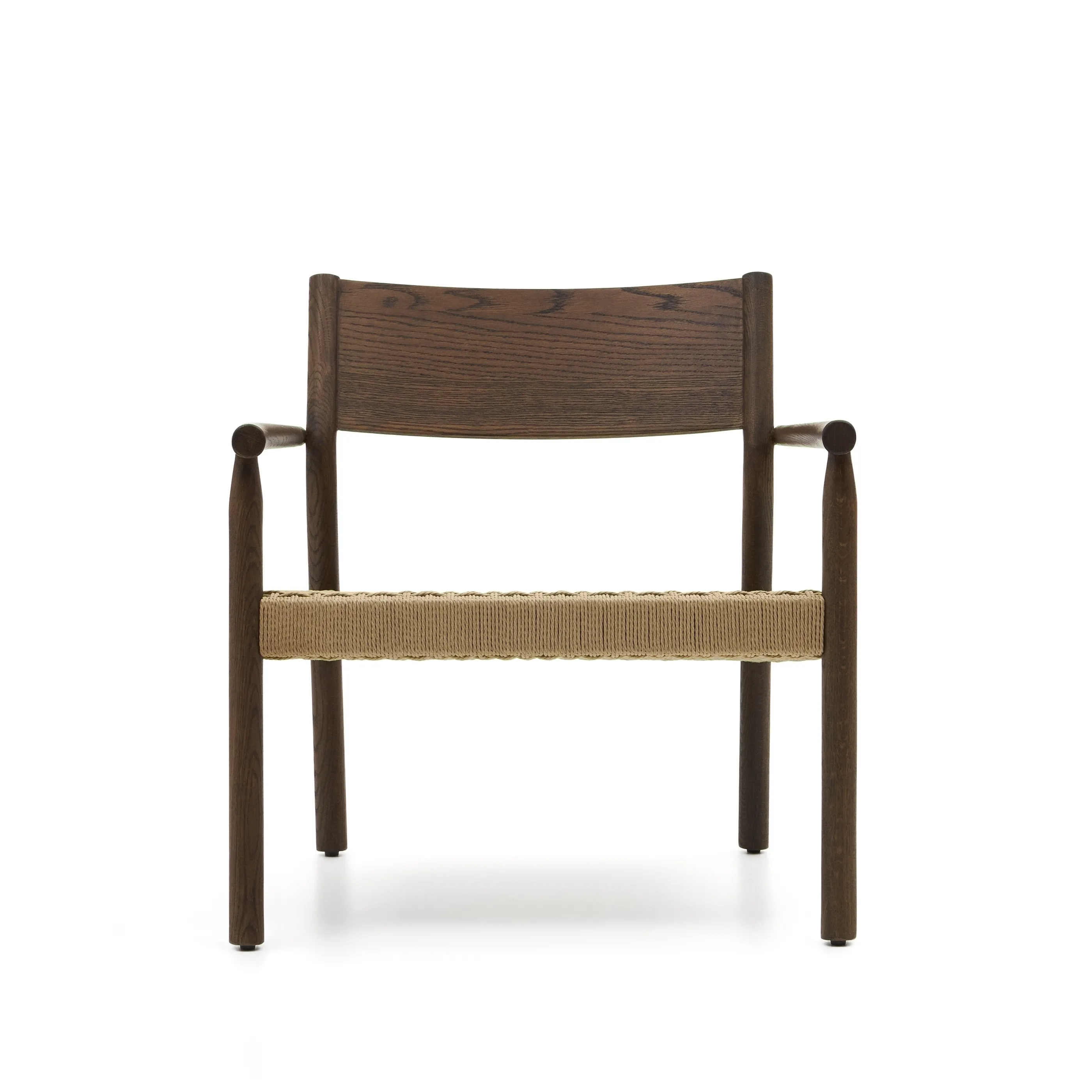 Кресло La Forma Yalia массив дуба с ореховой отделкой сиденье из веревки 174335