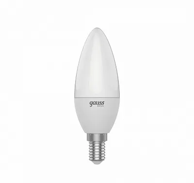 Лампа Gauss Basic Свеча 5,5W 400lm 3000K E14 LED 1/10/100