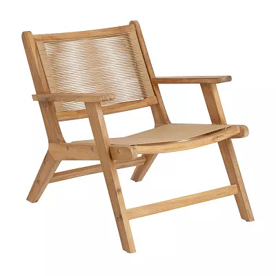 Кресло La Forma Geralda из дерева акации с натуральной отделкой