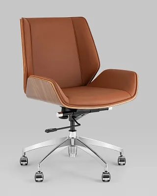 Кресло офисное TopChairs Crown SN коричневый