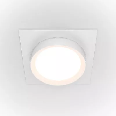 Точечный встраиваемый светильник Maytoni Hoop DL086-GX53-SQ-W