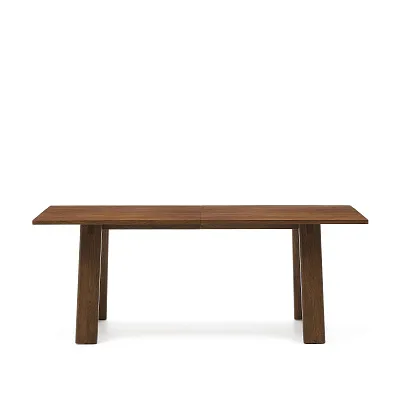 Раздвижной обеденный стол La Forma Arlen шпон дуба с отделкой ореха 95х200-250 см 189963