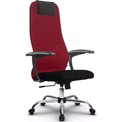 Кресло компьютерное SU-BU158-10 Ch Красный / черный