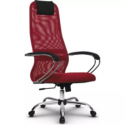 Кресло компьютерное SU-BK131-8 Ch Красный / красный