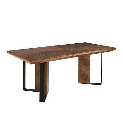 Обеденный стол Angel Cerda 1105/MI2204T из ореха и черной стали