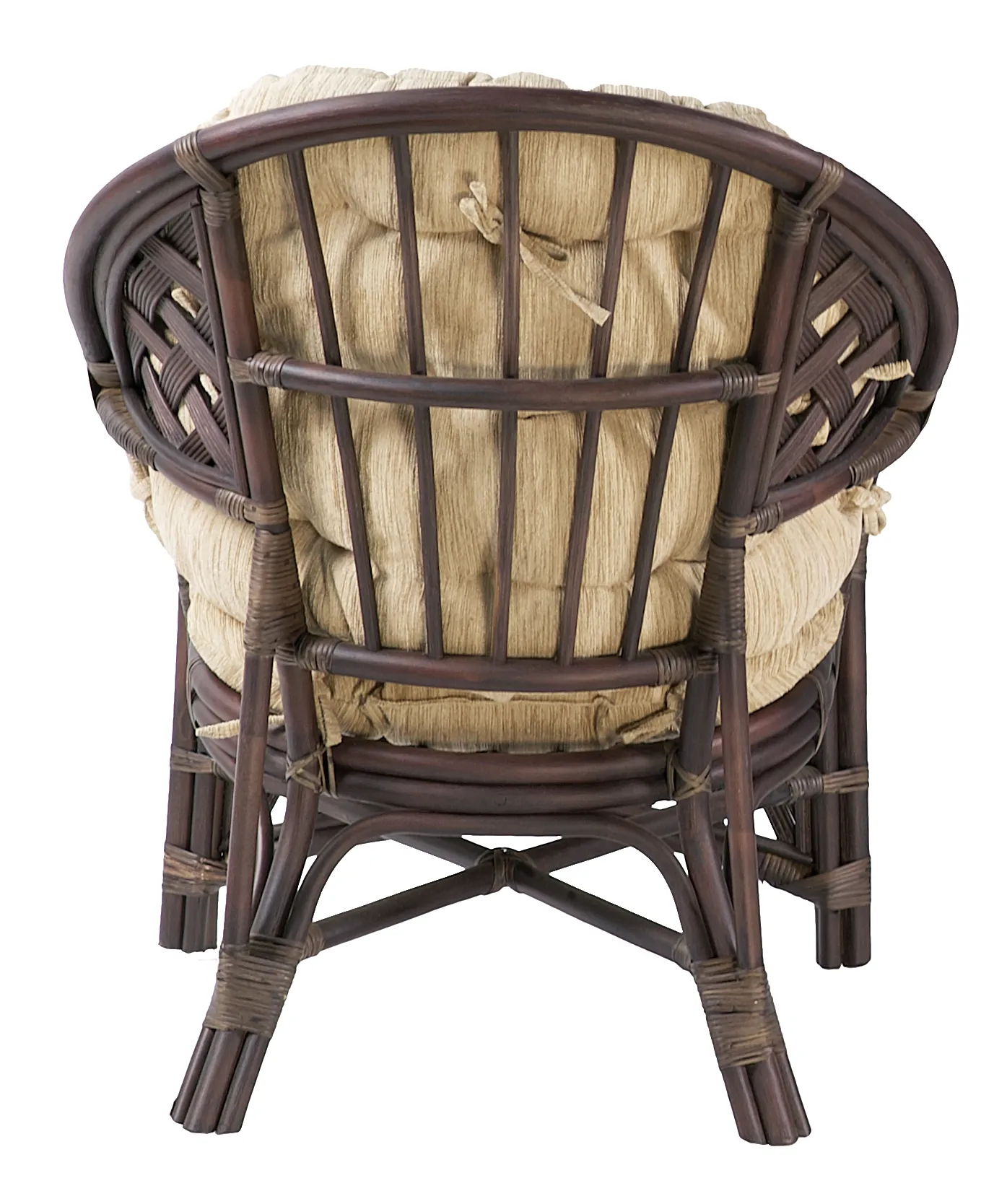 Комплект мебели из ротанга Черчилль (Рузвельт) дуэт с круглым столом орех матовый