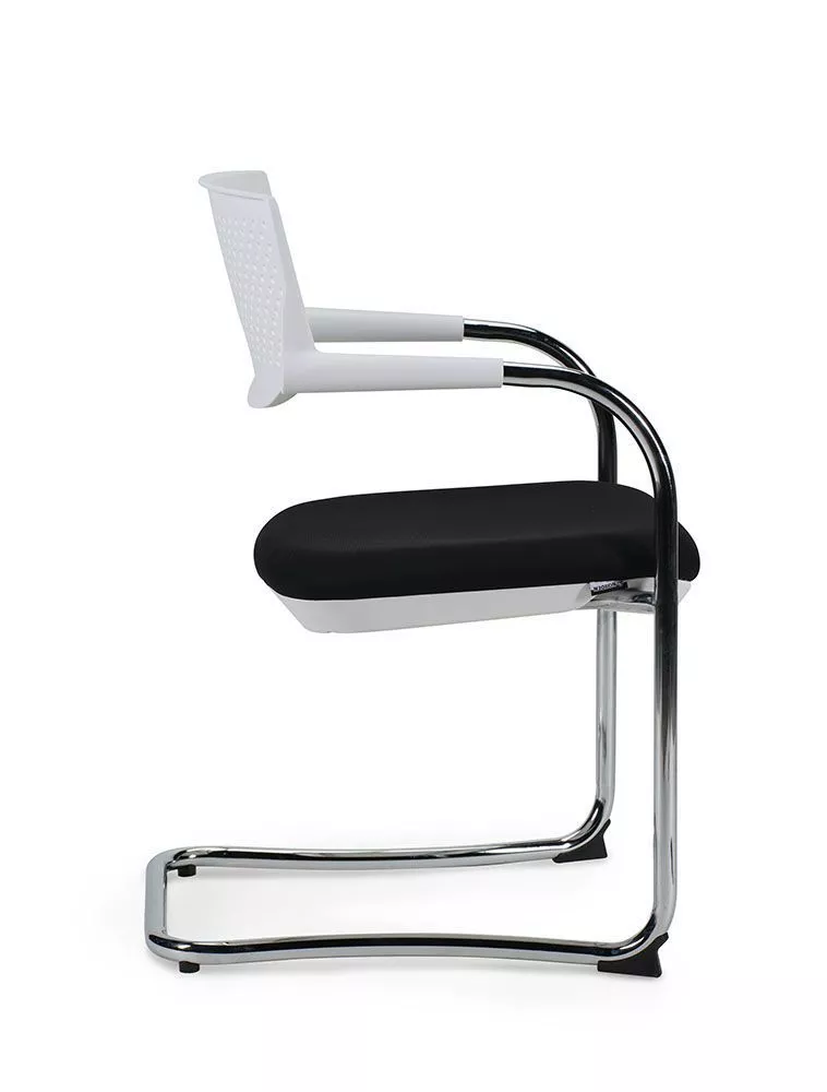 Кресло офисное Самба white CF хром белый / черный CH-172C-WHITE-OS-01 NORDEN