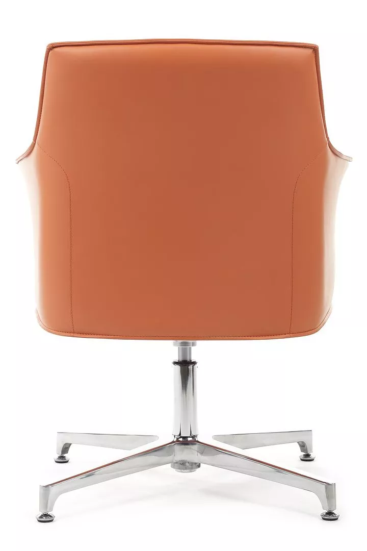 Кресло офисное RIVA DESIGN Rosso-ST (C1918) натуральная кожа оранжевый