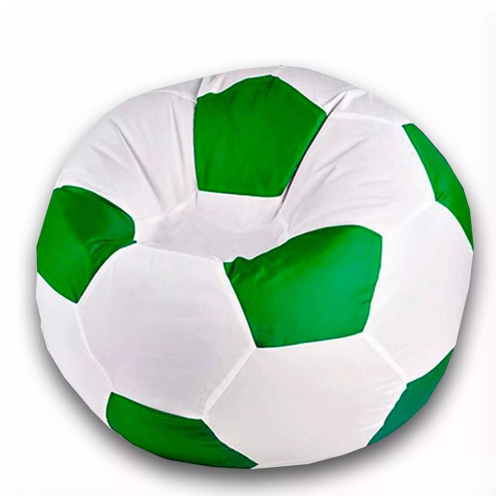 Кресло-мешок Мяч 70 оксфорд белый зеленый