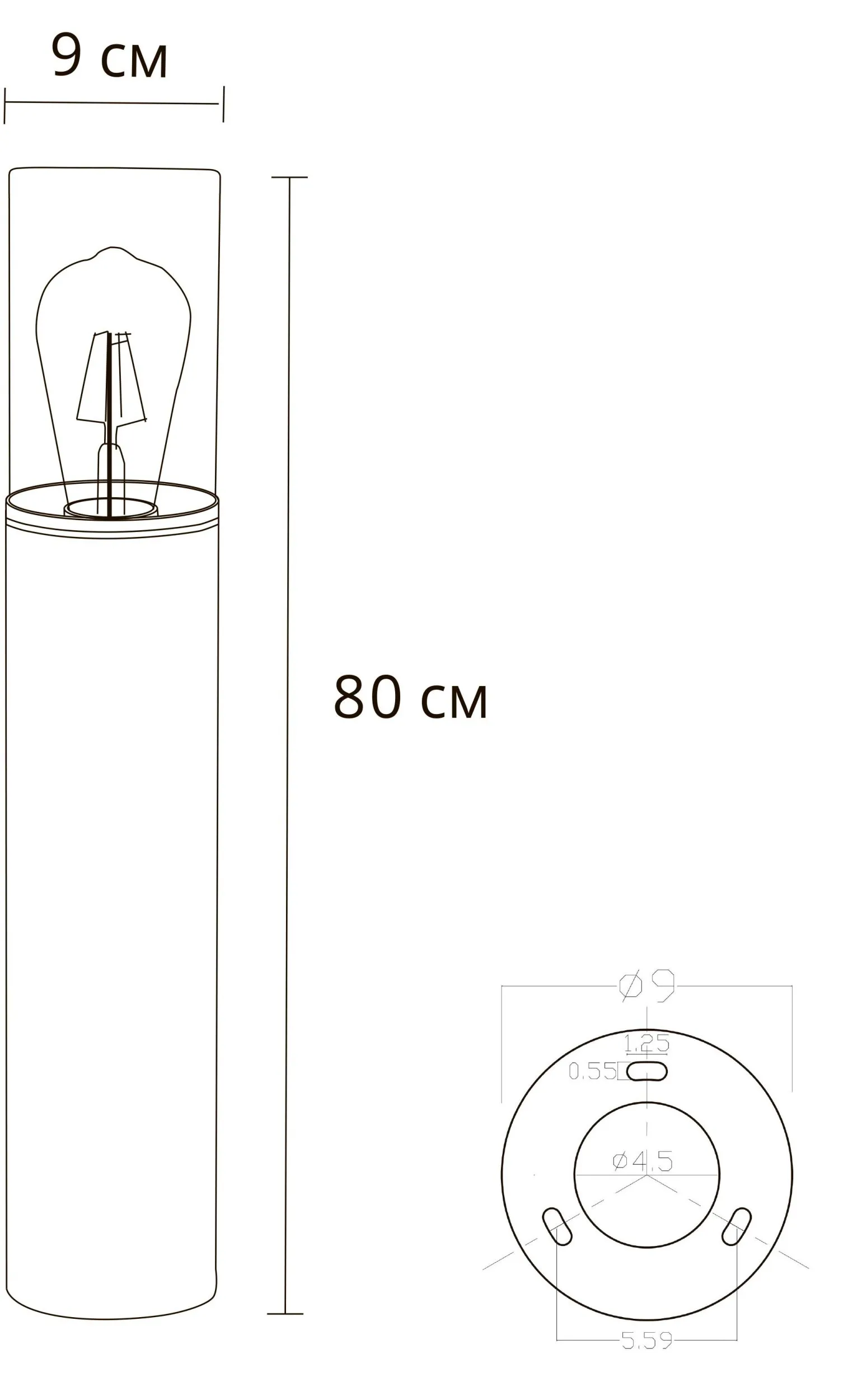 Садово-парковый фонарь ARTE LAMP WAZN A6218PA-1BK