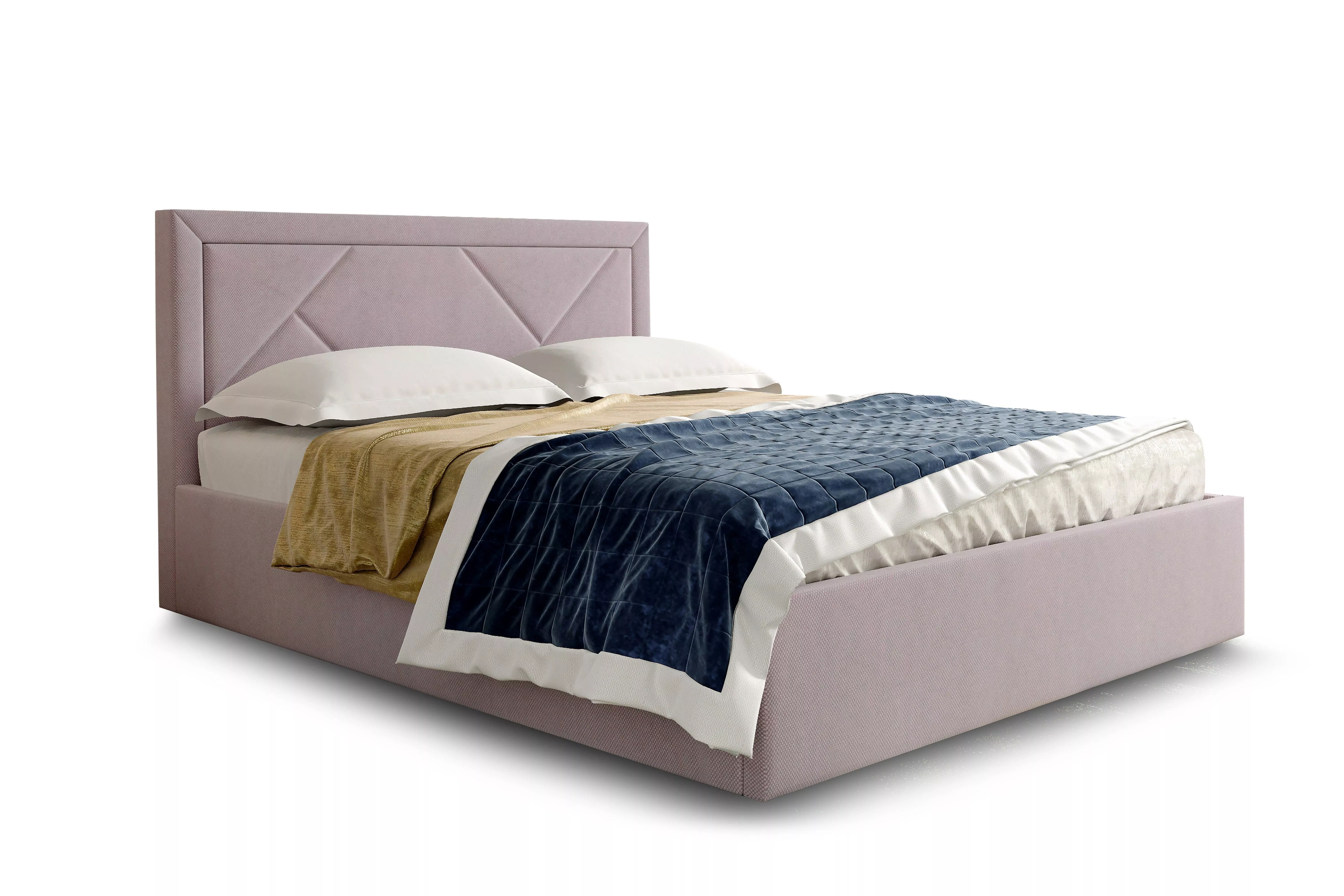 Кровать Сиеста 1600 альба розовый