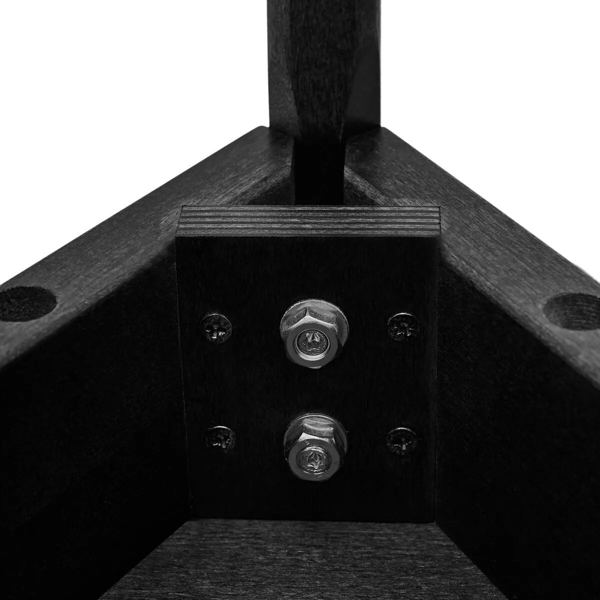 Стол треугольный Орион classic light 760х640 Daiva черная эмаль