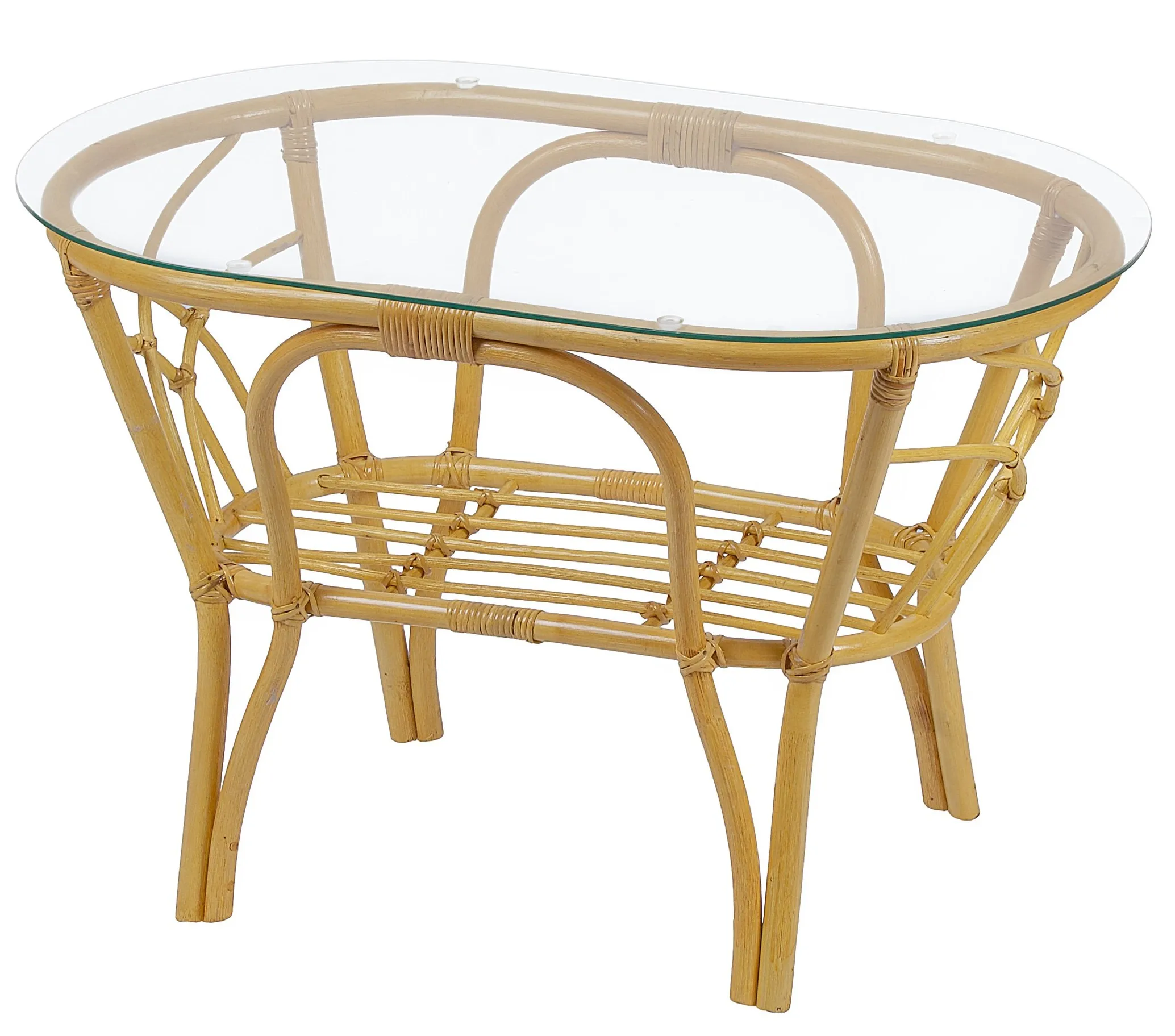Комплект мебели из ротанга Багама дуэт с овальным столом мед (подушки твил полные коричневые)