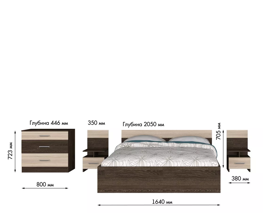 Мебель для спальни Леси Кантер / Сонома