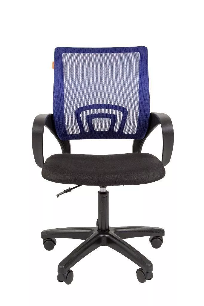 Кресло для персонала Chairman 696 LT с поддержкой поясницы ткань сетка черный синий