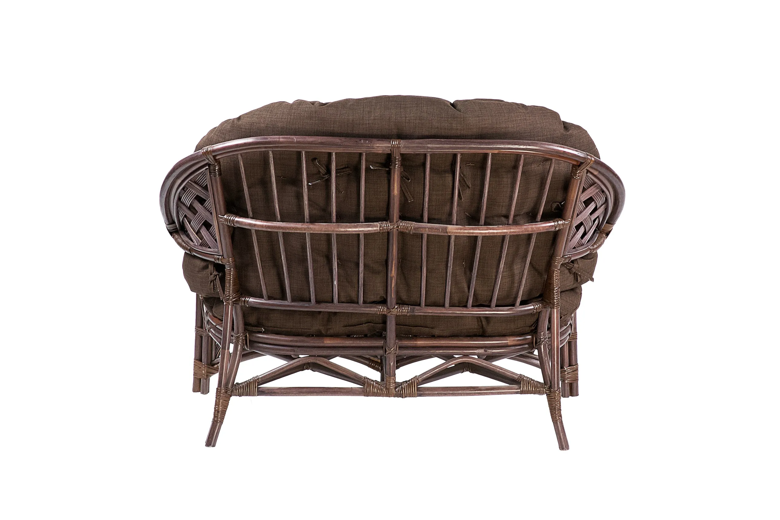 Комплект мебели из ротанга Черчилль (Рузвельт) с 2-х местным диваном орех матовый