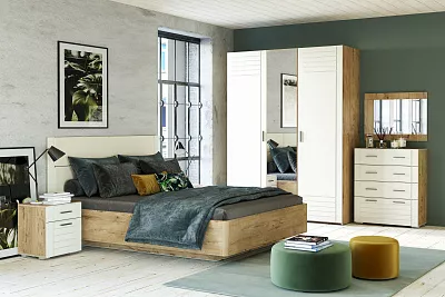 Комплект мебели для спальни Livorno Silva 3 панакота