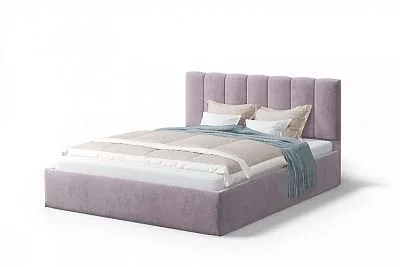 Односпальная кровать (без основания) Элен 120 см Neo 15 велюр лиловый МЛК