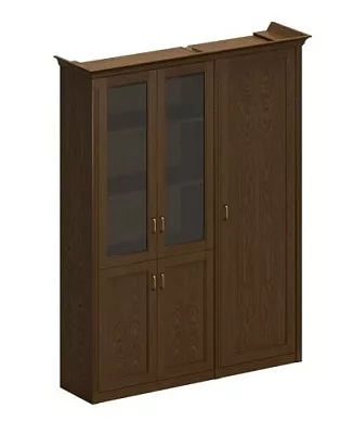 Шкаф высокий комбинированный для документов и одежды Perseo ПС 344 ДМ