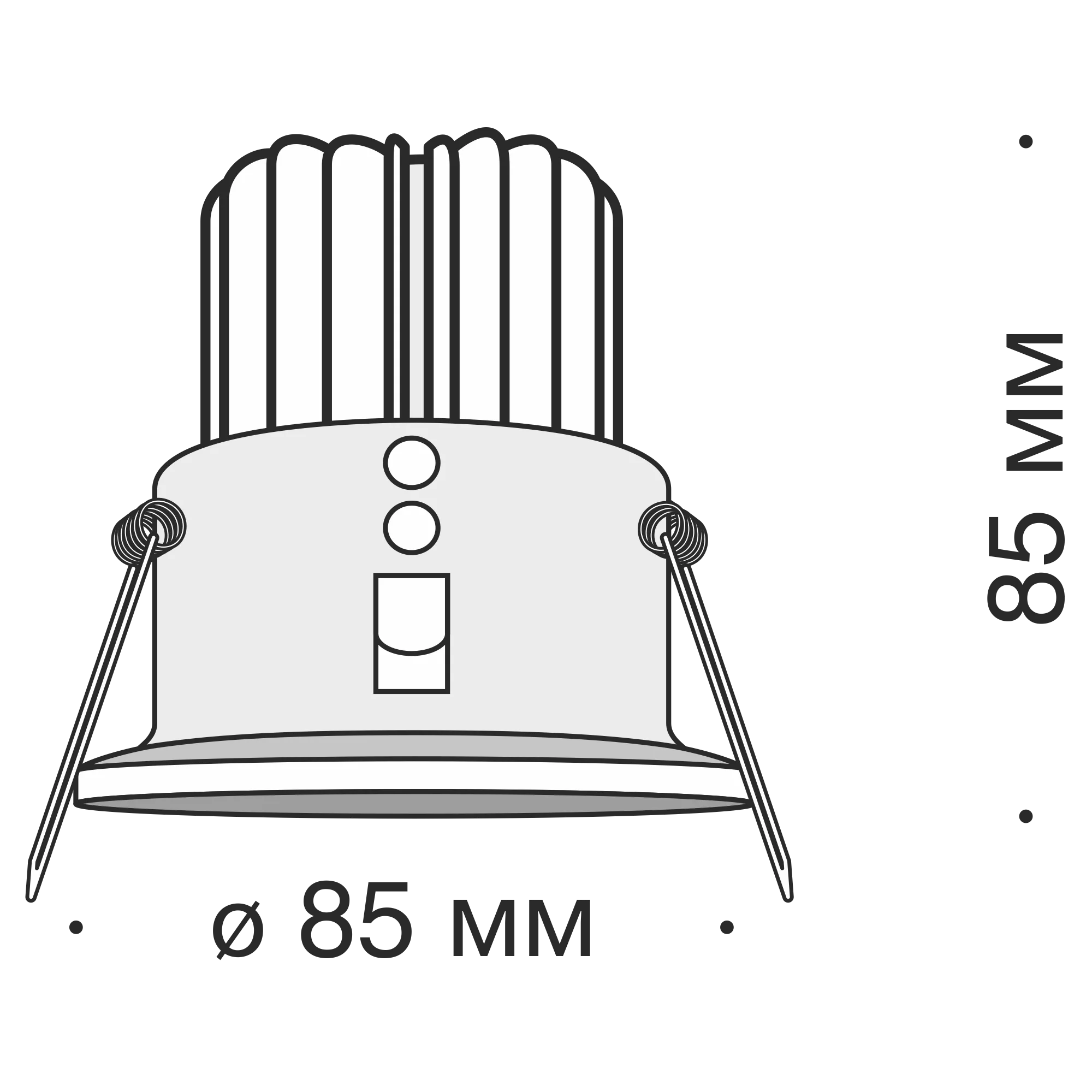 Точечный встраиваемый светильник Maytoni Technical Zoom DL034-2-L12B