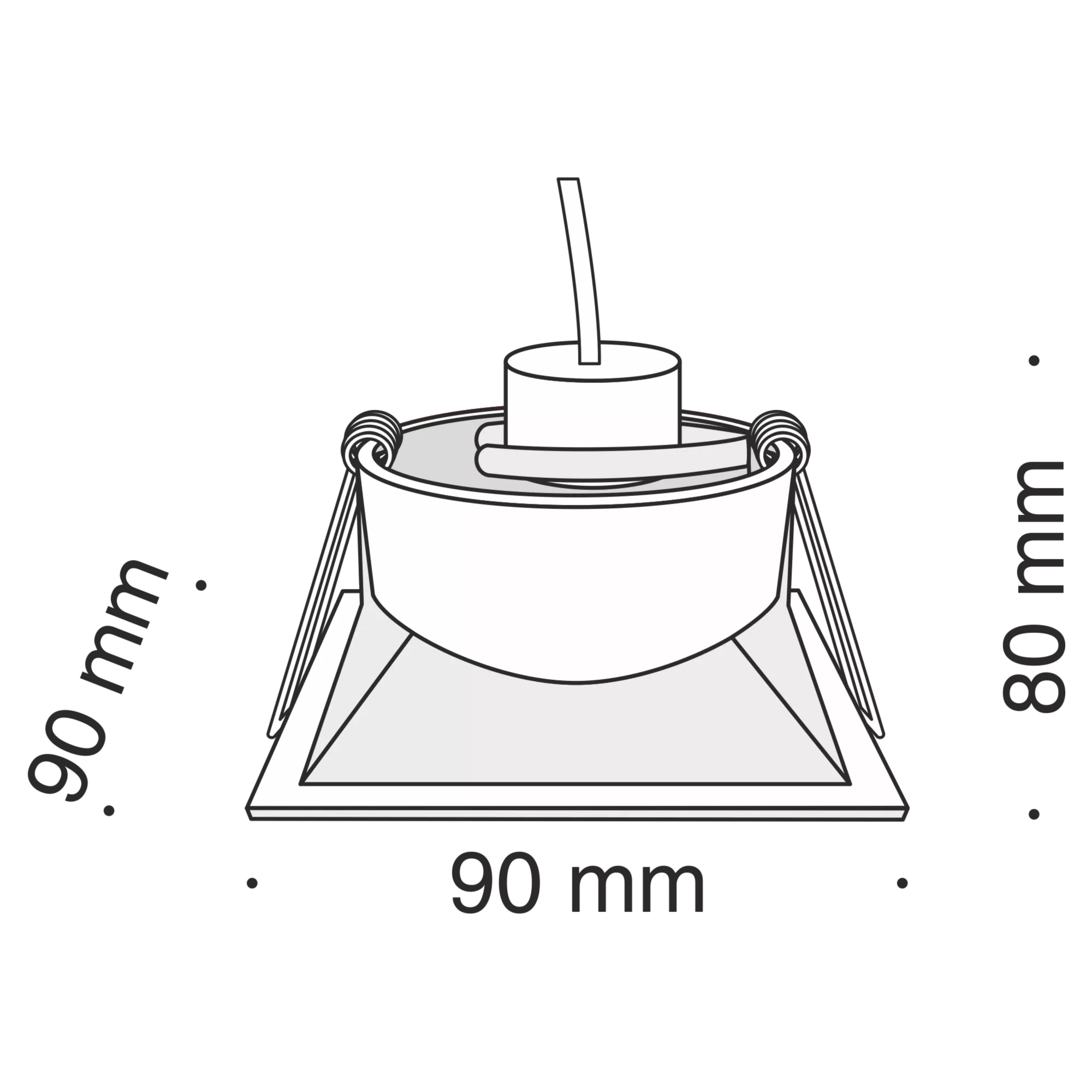 Точечный встраиваемый светильник Maytoni Technical Dot DL029-2-01W