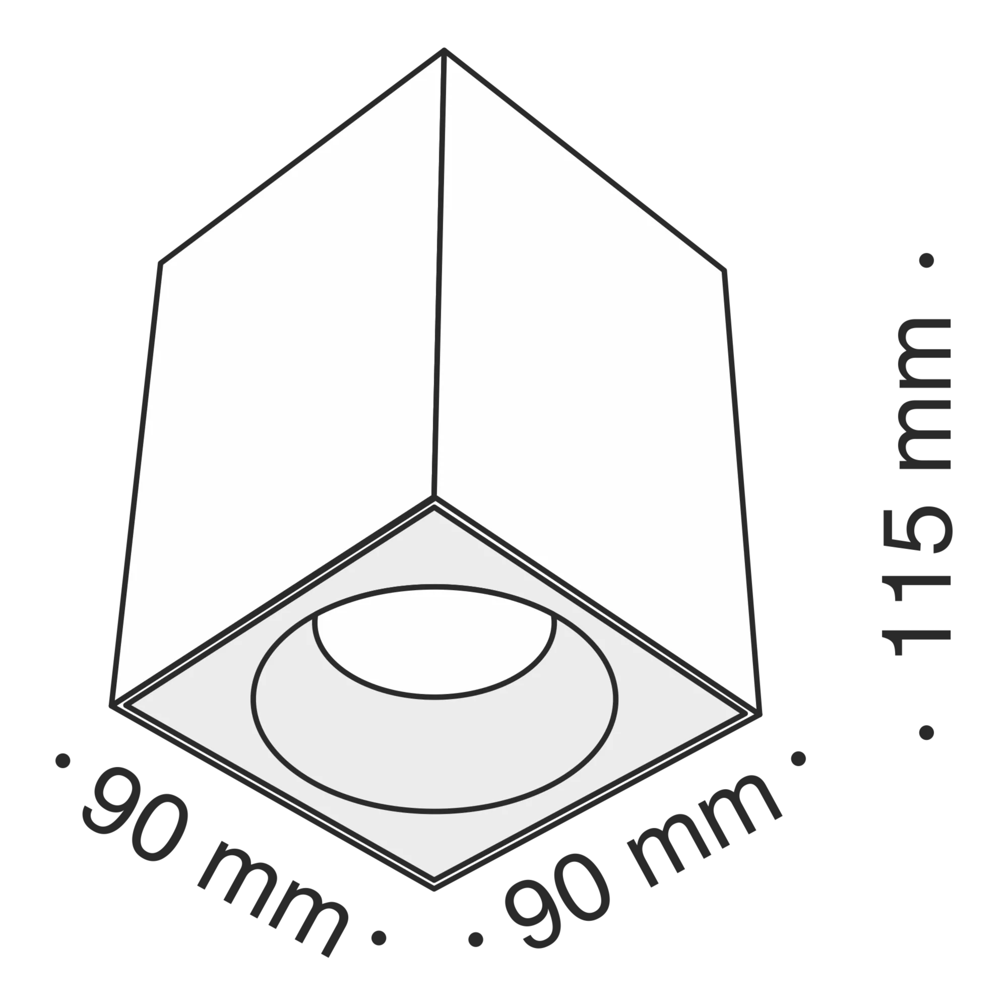 Точечный накладной светильник Maytoni Technical Sirius C030CL-01B