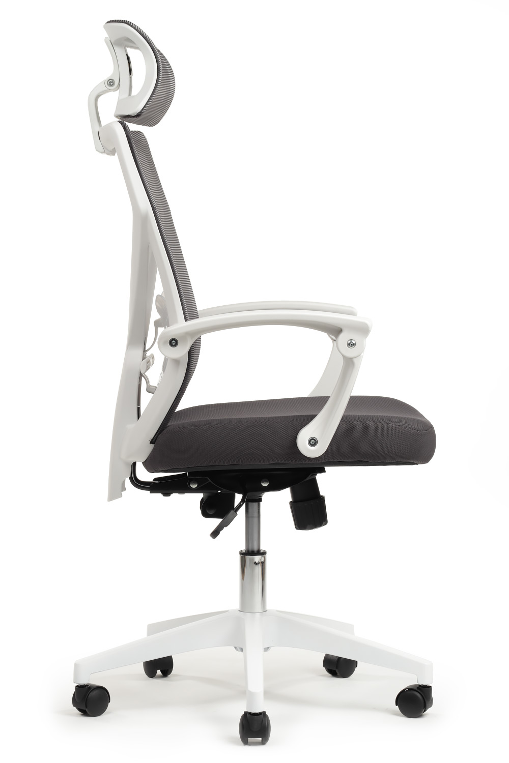 Кресло RIVA Chair OLIVER W-203AC белый пластик / серый